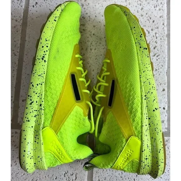 Reebok Men’s Zoku Runner Ultra Knit Solar Yellow Neon Sneakers Sz 10.5 - Picture 11 of 15
